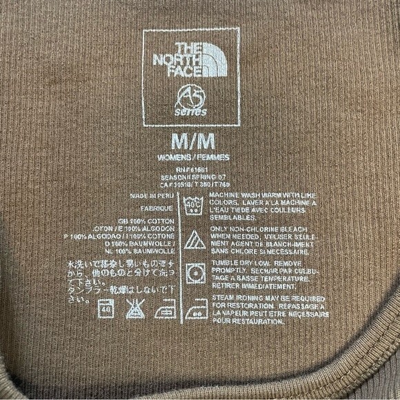 The North Face Brown Ribbed Tank Top for Women, size Medium - Picture 5 of 5